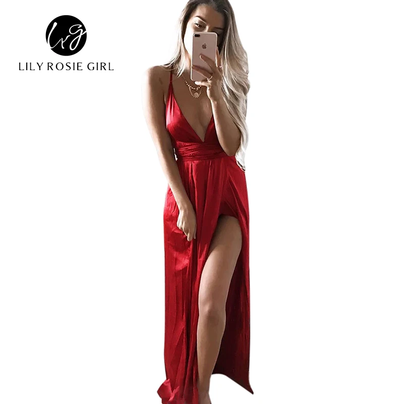 Buy Cheap 2016 Summer Off Shoulder Sexy Deep V Neck Beach Style Women Dress Strap Backless Maxi Long Evening Party Dresses Vestidos