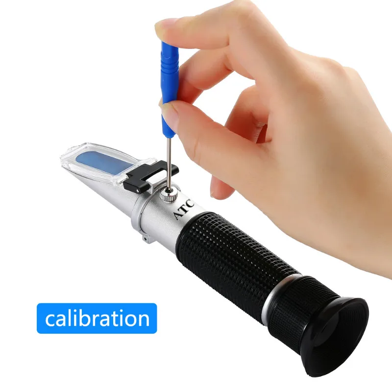 0-20% Handheld Honey water Fruit Sugar Solution Brix Refractometer Juice Sweetness Saccharimeter Concentration Meters Sale