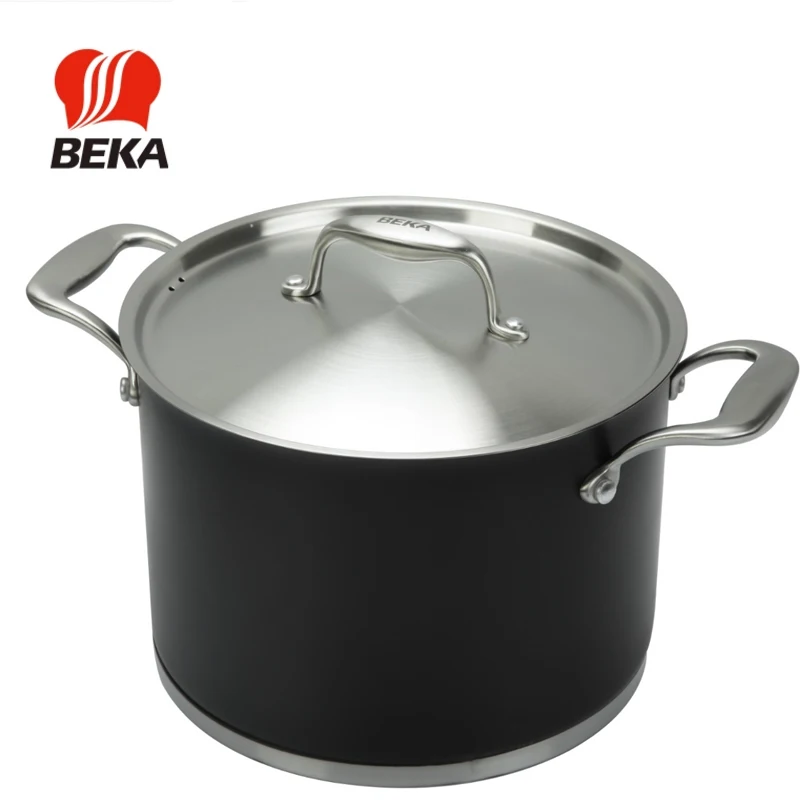 Stainless steel deep stockpot composite bottom 24 large stew pot milk
