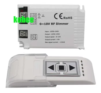 

LED RF DIMMER,DM015 High Voltage 0-10V 1 Channel Trailing Edge Dimming 3 Key with Remote LED RF Dimmer Control