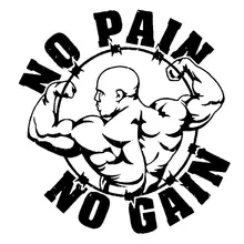 

Gym Sticker Fitness Muscle Decal Body-building Posters Vinyl Wall Decals Pegatina Quadro Parede Decor Mural Gym Sticker