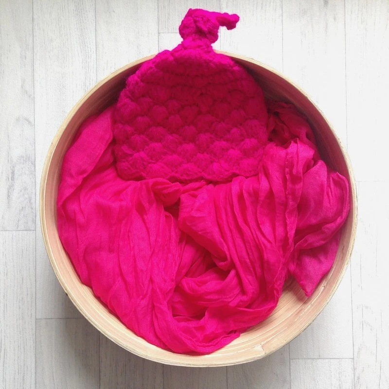 ultra-fushia-set-wrap-coton-bonnet-seance-photo-nouveaux-nes-ref3