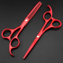 Профессиональные японские 440c 9cr13 цветные рояльные краски 5,5 дюймов ножницы для волос набор филировочные ножницы для резки Парикмахерские ножницы
