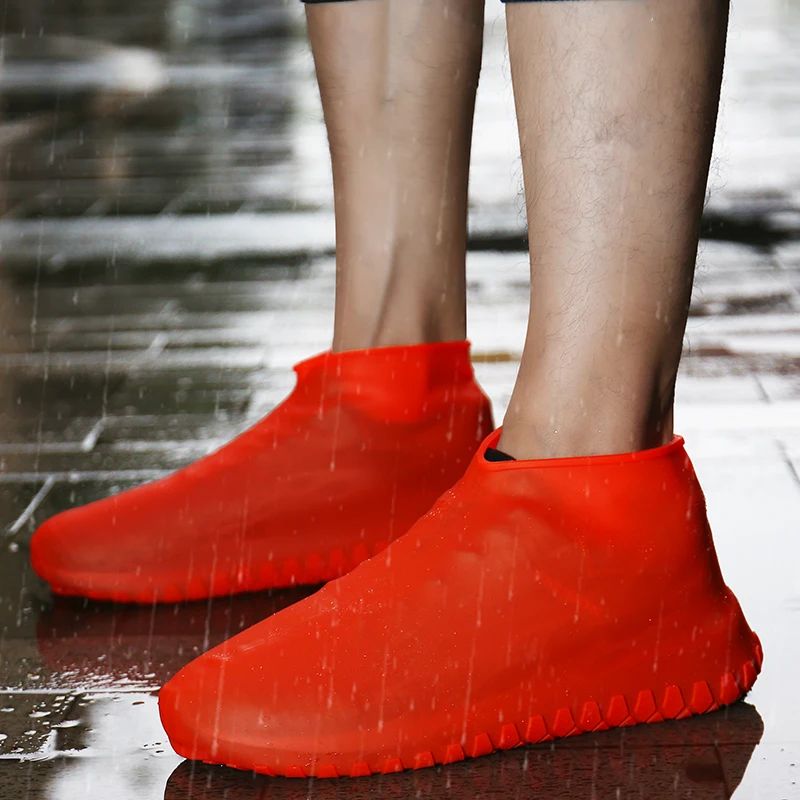 

Waterproof Reusable Rain Boots Covering Shoes Rubber Slip-resistant Rain Boot Overshoes Men Women Shoes Accessories
