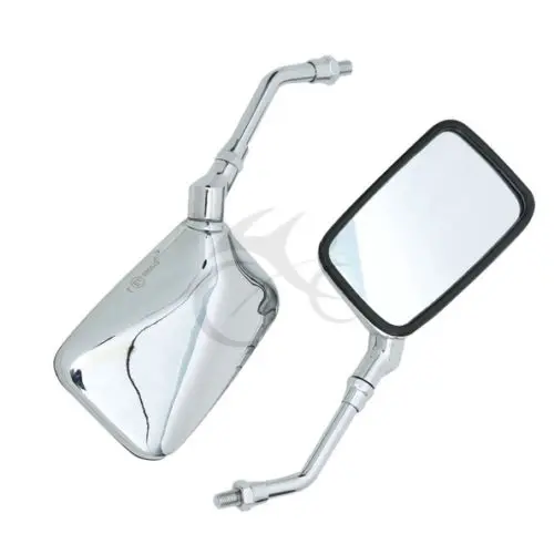 Rectangle Motorcycle Mirrors For Honda VF Magna Stateline 500 VT700 VT750 VT1100 Cruiser Chopper Custom ATV