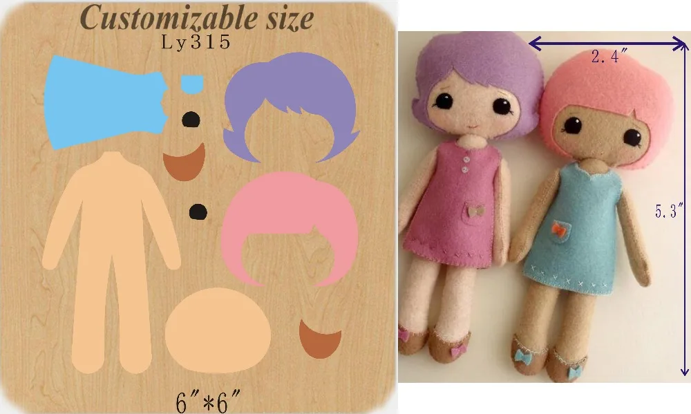 

girldie cut accessories wooden die Regola Acciaio Die Misura , MY