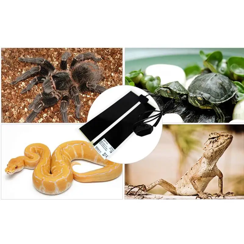 15x28cm Heat Mat Reptile Brooder Incubator Pet Heating Pad Brew US EU Plug 6W 15x28cm Heat Mat Reptile Brooder Incubator Pet Heating Pad Brew US EU Plug 6W
