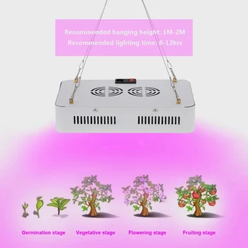 

600W 60LEDs 20631LM Plant Grow Light Full Spectrum Indoor Garden Hydroponic Vegetables Herbs Flowers Bonsai Lamp AC85-265V