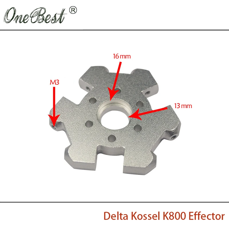 

3D Printer Accessories Aluminum Full Metal M3 delta Kossel K800 Effector Fisheye Effector CNC Hanging Station Free shipping