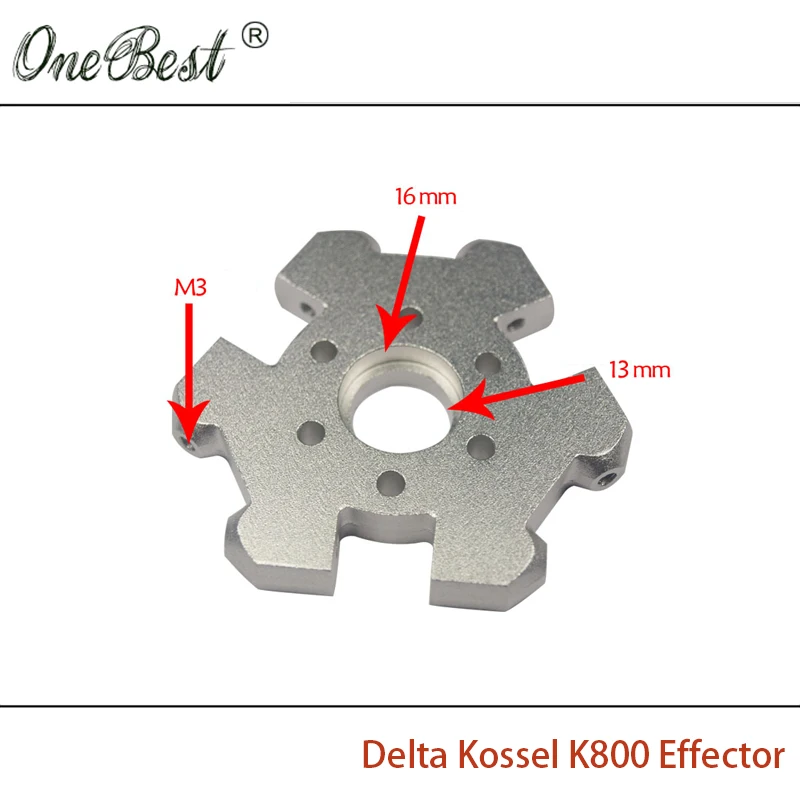 ФОТО 3D printer accessories aluminum Full Metal M3 delta Kossel k800 effector fisheye effector CNC hanging station Free shipping