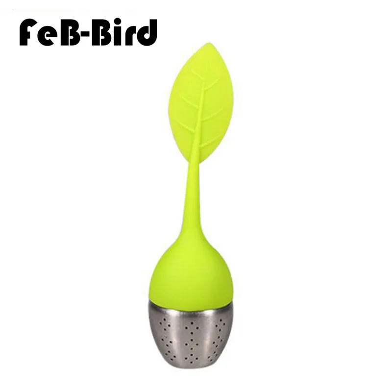 

Tea Strainer Sweet Leaf Cute Mr Teapot Silicone Tea Infuser Filter Teapot with Drop Tray Herbal Tea & Coffee Filter Drinkware