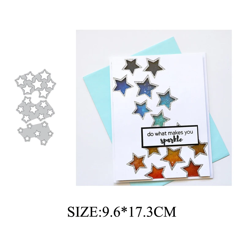 

Layered Stars Set 2019 NEW Metal Cutting Dies Scrapbooking for Card Making Photo Album DIY Embossing Cuts Lucky Goddess Craft