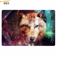 HUGSIDEA домашний декор противоскользящие дверные коврики крутая 3D Вселенная галактики Волк Принт коврик в прихожую Коврики для пола для гостиной