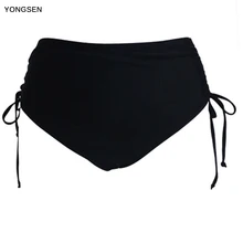 Yongsen летний цельный сексуальное бикини трусы женские Купальники Высокая талия складки женские шорты для плавания