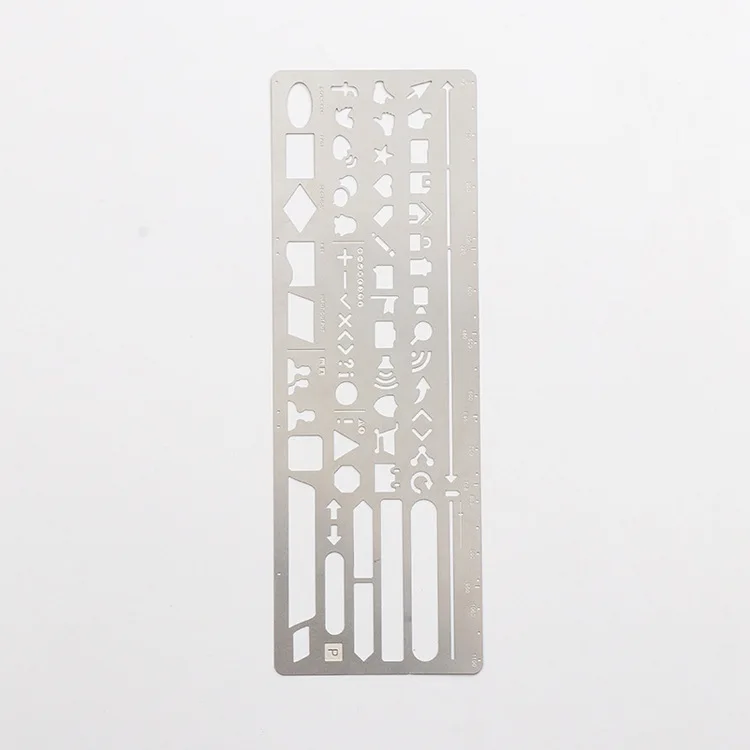 Stainless Steel Erasing Shield Hollow Out Drawing Stencil Drafting Rulers  Accurate Tool School Office Stencials Spply