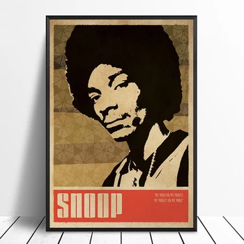

Snoop Dogg Music Singer Poster Hip Hop Rap Music Band Star Poster Wall Art Painting Home Decor Canvas Print