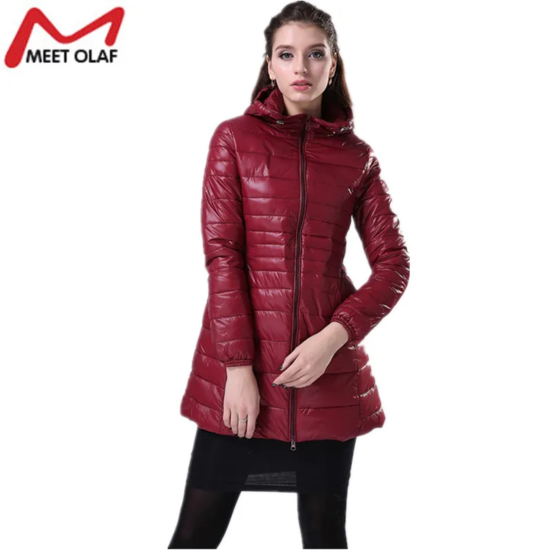 

2017 Winter Jacket Women Ultralight Cotton Padded Coat Female Hooded Parkas Outwear Femme Wadded Jaqueta Feminina 5XL YL011