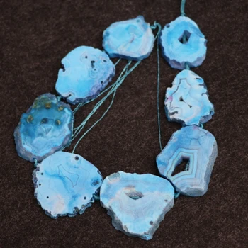 

New Druzy Drusy Stone Beads! 15.5inches Sky Blue Druzy Necklace Beads Necklace Pendant Valentine's Day Gifts Crystal Jewelry