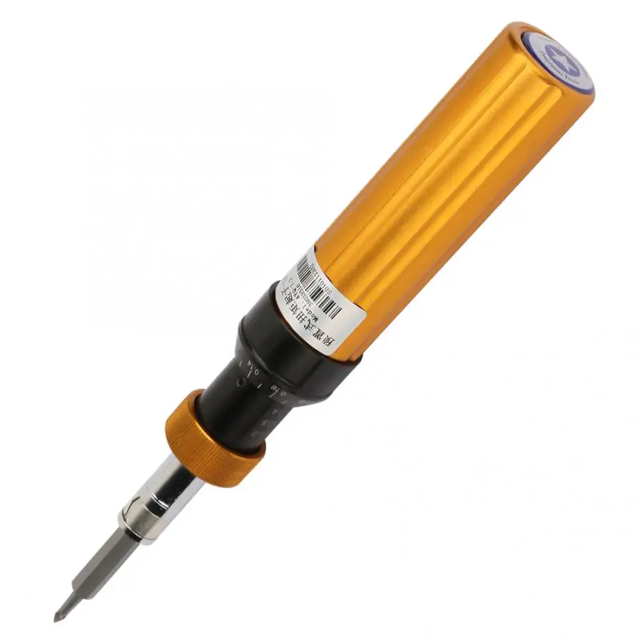 

High Precision Screwdriver Alloy Steel Preset Type 0.2-1.2N.m Adjustable Torque Screwdriver Handheld Maintenance Repair Tool Set