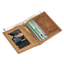 MS Livraison Gratuite Vente Chaude Hommes de Cuir Véritable Portefeuille D’affaires occasionnel de Carte de Crédit ID Titulaire Titulaire de la Carte D’argent 2 Couleurs K100