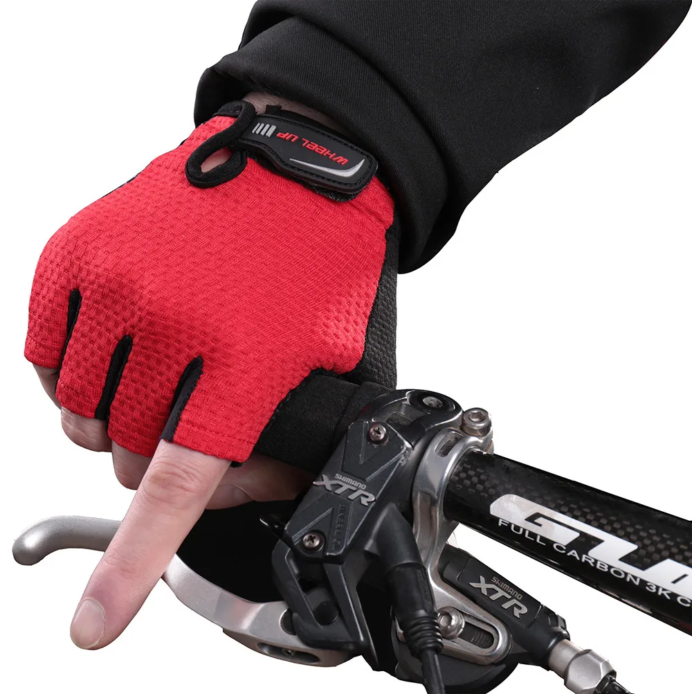 

Half Finger Cycling Gloves Anti-slip Anti-skid Soft Lycra Breathable Motorcycle MTB Road Bike Gloves Men Women S M L XL