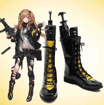 

New Game Girls Frontline UMP9 Cosplay Costume Halloween Carnival Battle Unifrom lolita punk Shoes boots