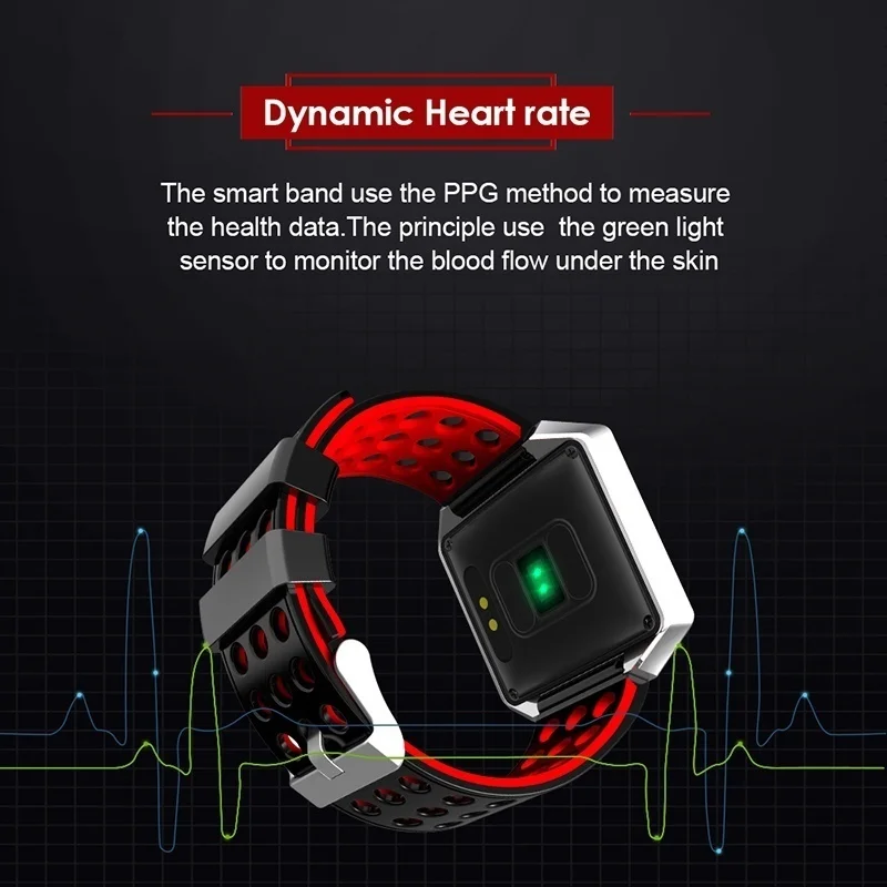 CK12 Touch Screen Band ECG Smart Watch Heart Rate Blood Pressure Sport Band IP67 Waterproof Watch Color Screen Smart Bracelet