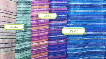 

European style sequins embroidered French mesh gauze Nigeria lace fabric 12098 African lace dress skirt women's mesh