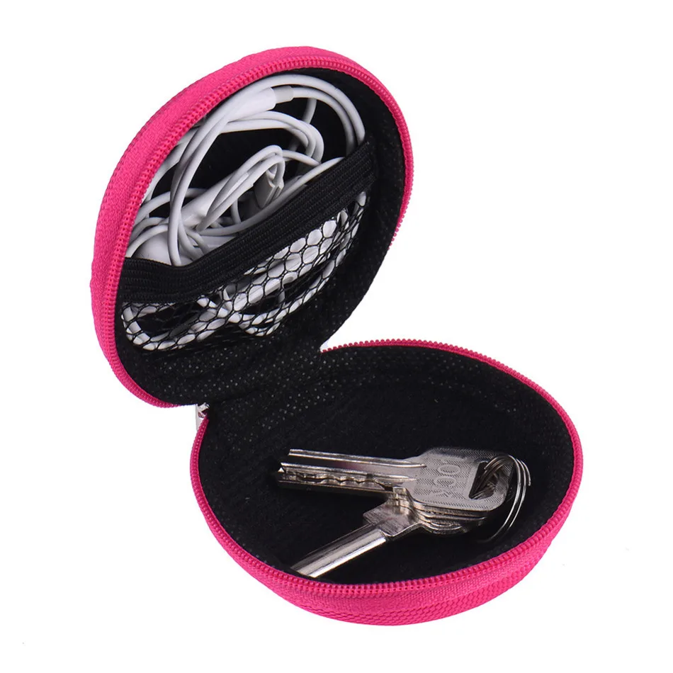 Portable Cute Colorful Earphone Case box Carry Storange Bag Headset