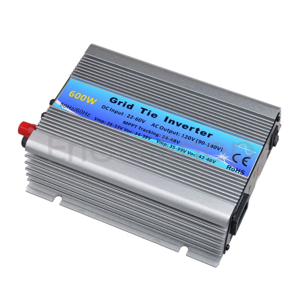 300W Grid Tie Inverter DC22V 60V to AC120V(90 140VAC) Pure Sine Wave