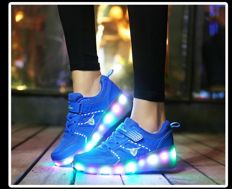 Jazzy светодиодный светильник детская обувь для роликовых коньков с колесами детские кроссовки для мальчиков и девочек светящиеся кроссовки