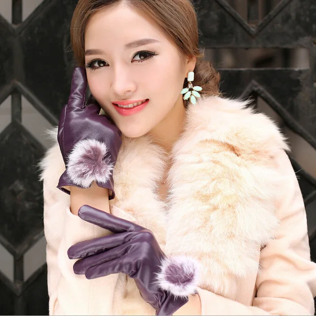 1-Pair-2018-Beautiful-Rabbit-Fur-Ball-PU-Leather-Gloves-For-Winter-Gloves-Brand-Mitten-Luvas.jpg_640x640 (1)