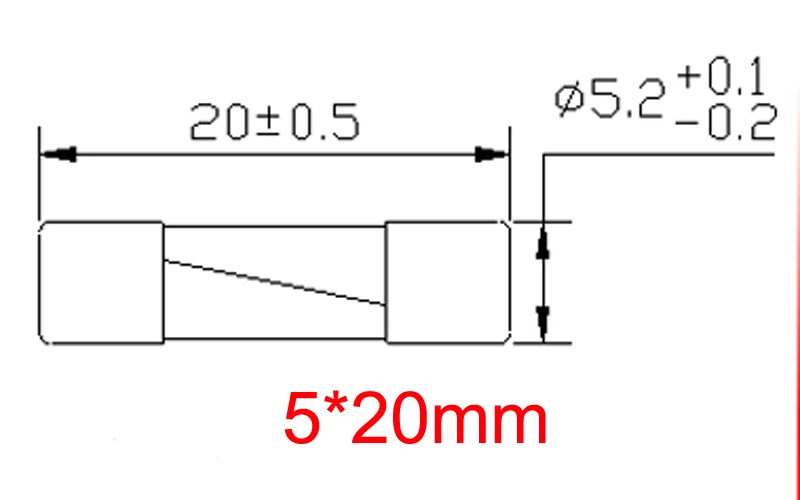 10 шт. 5*20 5*25 5*30 мм специальные внутренние подкладки для 250V плавкие Керамика предохранитель 500mA 1A 2A 3A 4A 5A 6A 8A 10A 13A 15A 16A 20A предохранители eco-friendly