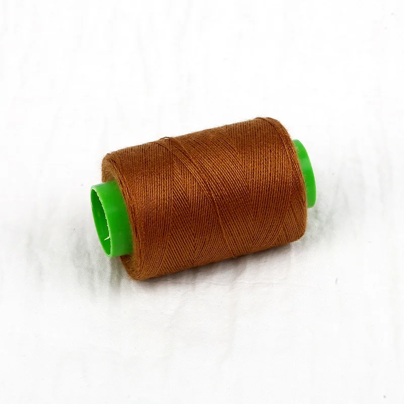 1 шт. высокопрочная хлопковая машинная вышивка швейные нитки для ручного шитья Ремесло патч рулевое колесо швейные принадлежности - Цвет: Light Brown