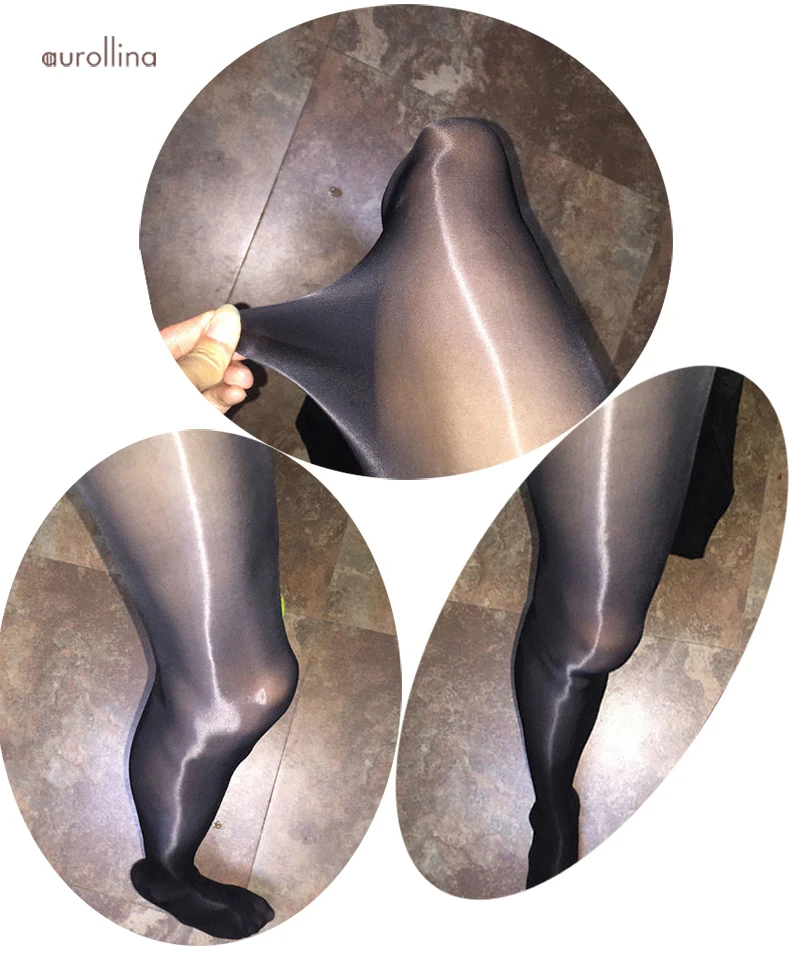 High Gloss Sheer Toe Oil Finish Pantyhose (5)