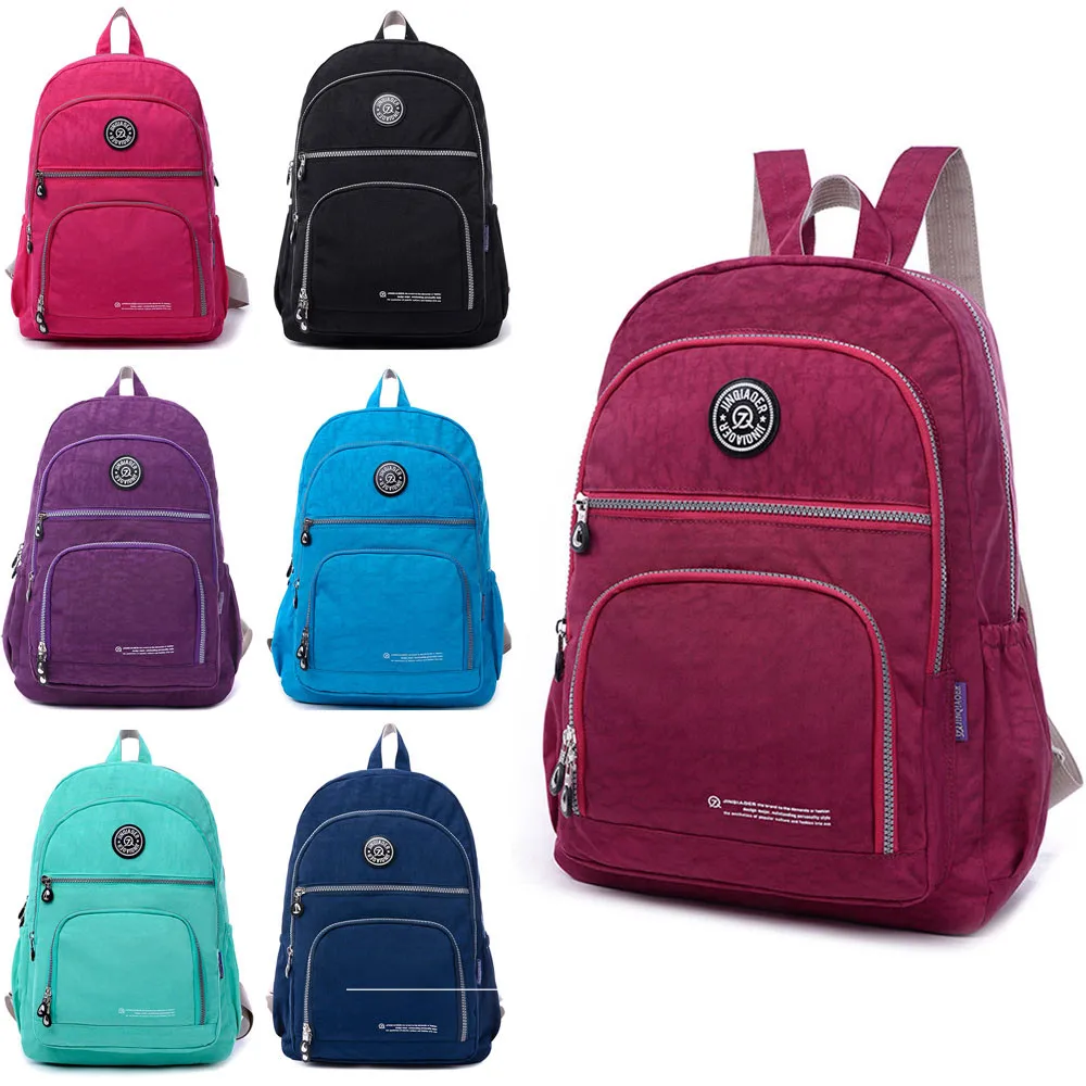 Waterproof Nylon Travel Satchel Shoulder Bag Backpack School Rucksack