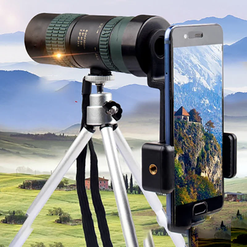 

8-24X30 Zoom Monocular HD pockets can be photographed looking Telescope low light night vision with Tripod
