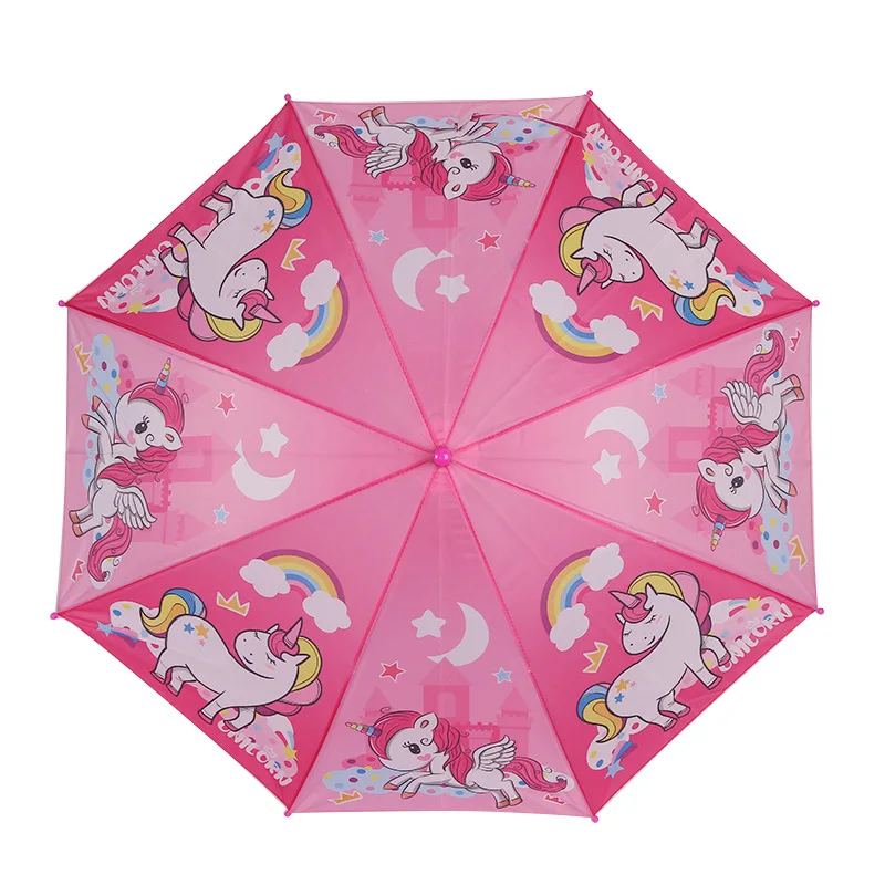 

New Style Unicorn Children umbrella cartoon folding nylon captain Sunny and Rainy Umbrella kids students carry supplies