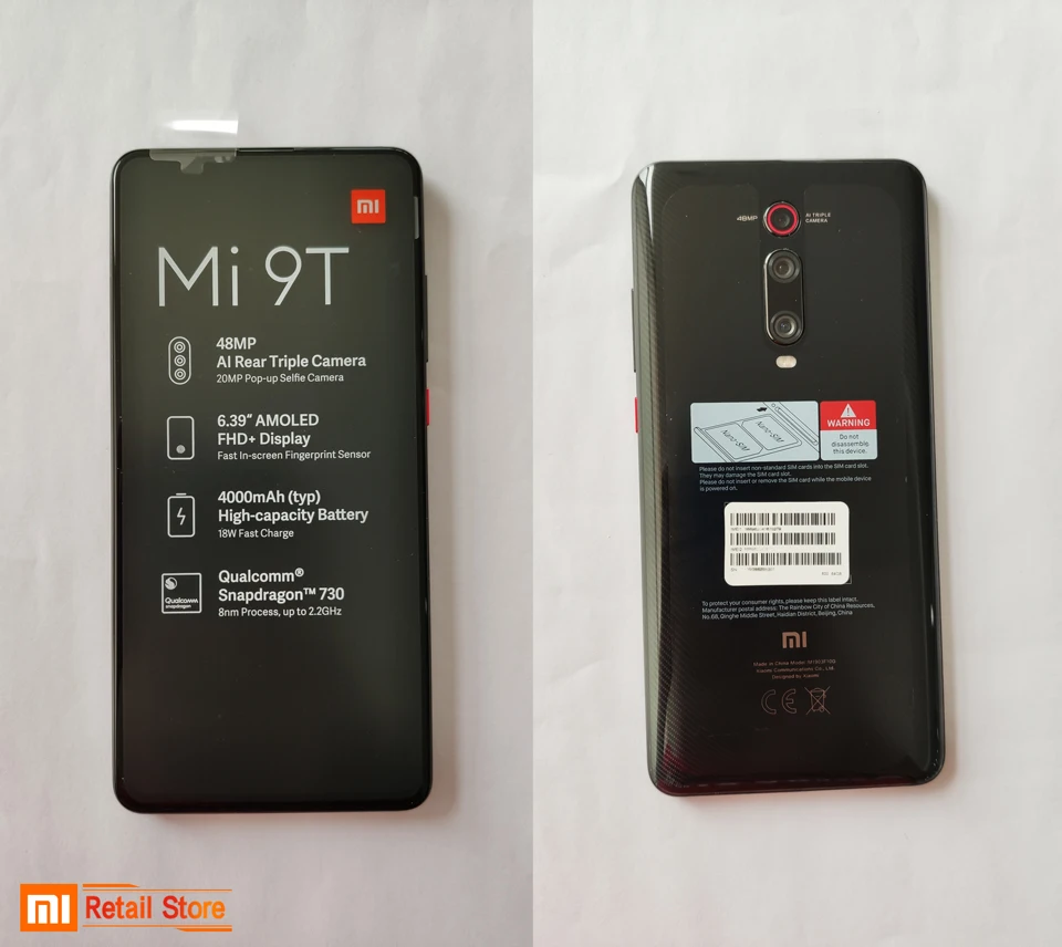 Глобальная версия Xiaomi mi 9 T 9 t Red mi K20 6 GB 128 GB Snapdragon 730 смартфон телефон 48 M камера всплывающая фронтальная камера 6,3" полный экран