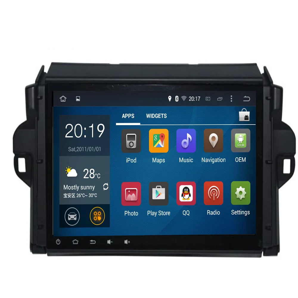 Cheap IPS DSP Android 9.0 Car No DVD player For Toyota Fortuner SW4 15+ GPS Navigation Multimedia player head unit radio tape recorder 2