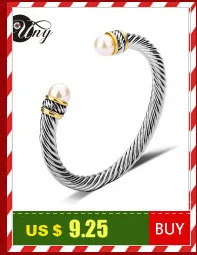 Браслет UNY, мульти витой кабель, проволочный браслет, винтажные модные браслеты,, Уникальный дизайнерский бренд, Рождественские Браслеты-манжеты