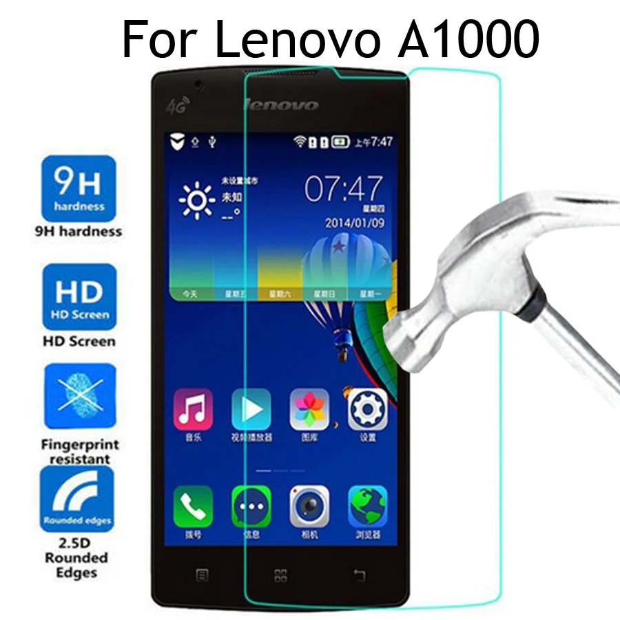 Закаленное стекло для Lenovo A1000 4 0 дюйма Защита экрана A 1000 A2800 защитная пленка чехол