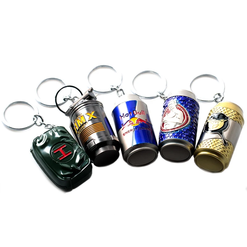 

Game PUBG Keychain Playerunknown's Battlegrounds Energy Drink Hand Grenades Model Car Keychain Key Ring for Men's Novelty Gifts