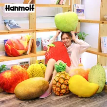 22 Fruits légumes en forme de peluche oreiller coussin traversin fraise mangue Durian Kiwi oignon brocoli carotte réaliste décor