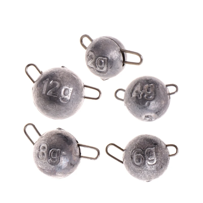 

2g 4g 6g 8g 12g Fishing Sinker Fish Accessories Round Lead Drop Shot Tackle Tool Rig