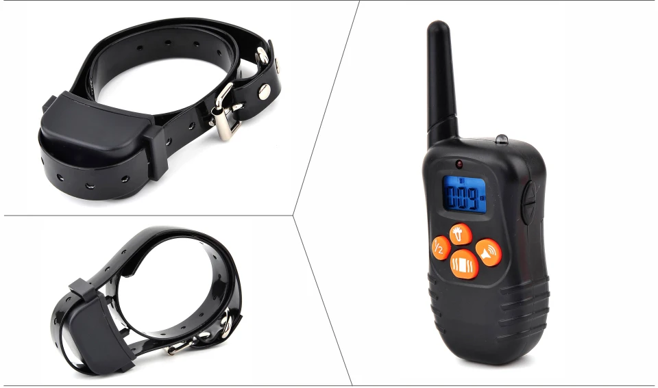Ошейник для дрессировки собак, Электрический тренажер для питомцев С ЖК-дисплеем, дистанционный ошейник для собак, перезаряжаемое устройство для дрессировки