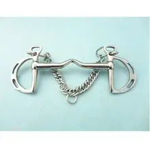 Мундштук для лошади из нержавеющей стали, конский мундштук 14,5 см