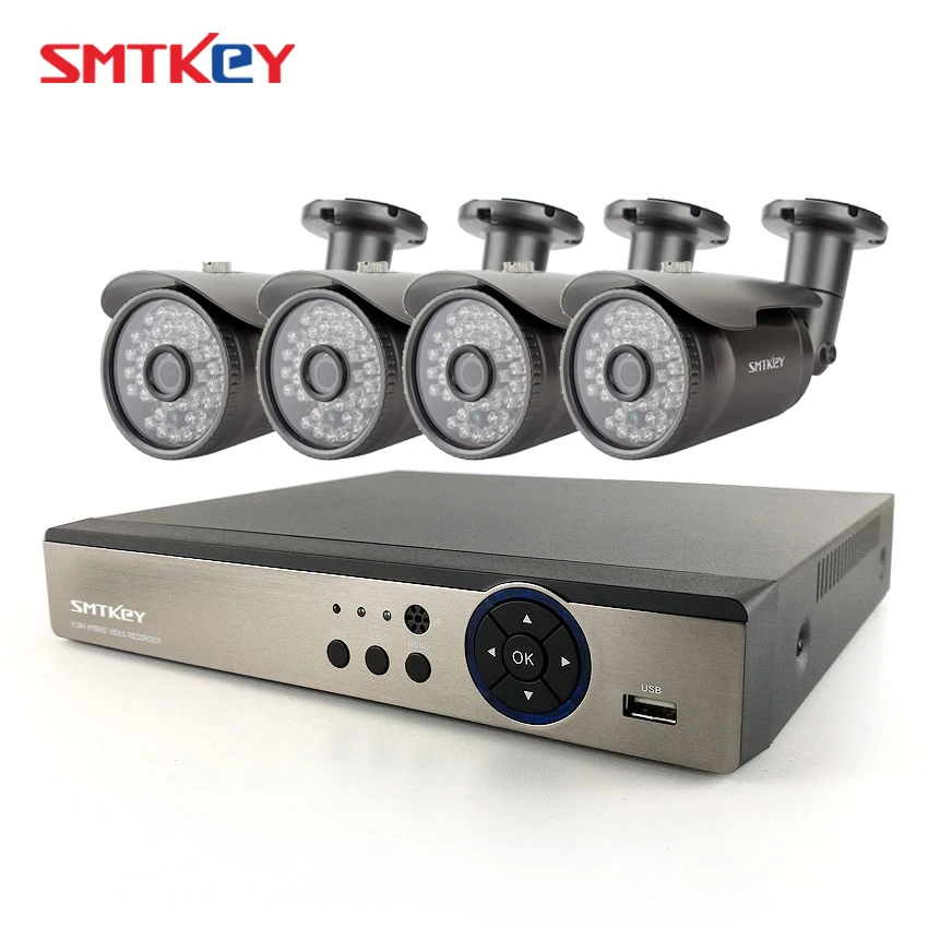 

SMTKEY 4MP AHD DVR System 4MP AHD DVR + 4PCS 4MP AHD Camera
