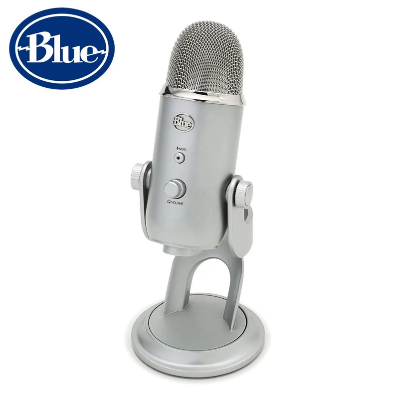 USB конденсаторный микрофон Blue Yeti для прямой трансляции и записи звука с