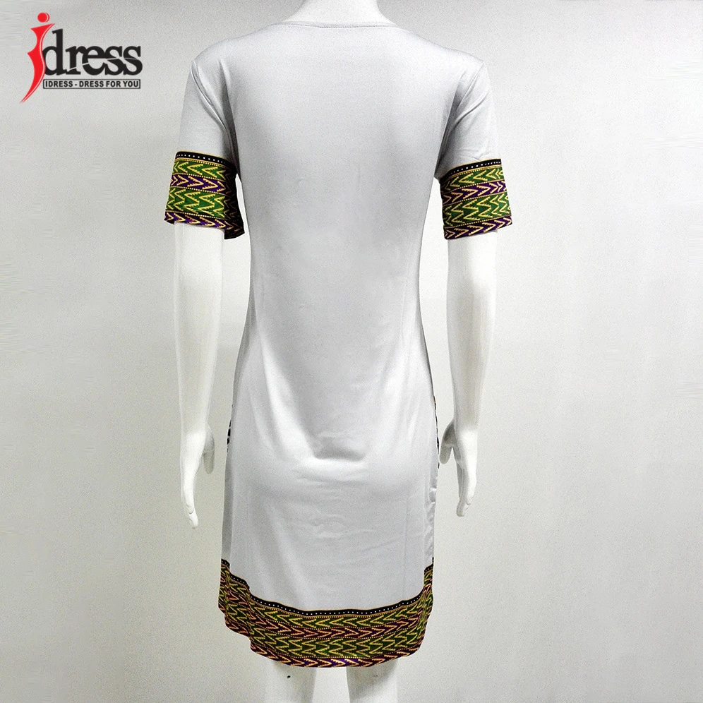 IDress S-XXXL Plus Size Sexy Casual Summer Dress Women Short Sleeve Party Dresses 2017 Black Vintage Traditional Printed Dresses (7)